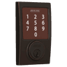 Square format logo of Sense Smart Deadbolt with Century Trim