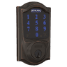 Square format logo of Connect Smart Deadbolt with Camelot Trim, Z-Wave Plus enabled