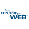 Square format logo of ControlByWeb logo