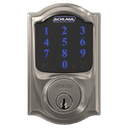 Image for device Connect Smart Deadbolt with alarm with Camelot trim, Z-wave enabled paired with Accent Lever with Camelot trim